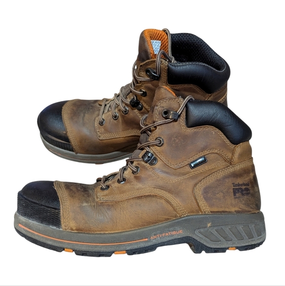 Timberland PRO Helix HD Earth Brown Work Safety Boots Size 11 M Gorpcore - Picture 3 of 8